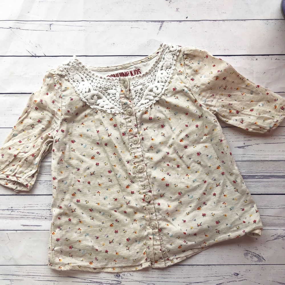 Oshkosh floral button up 3t